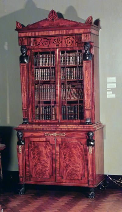 Bookcase after a design by Sheraton, early 19th century by English School